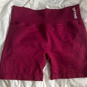 Burgundy DFYNE shorts